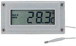 LCD termometer m. 2 alarmpunkter